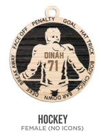 Personalized Sports Ornament 2024