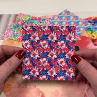 4" x 4" Pattern Acrylic Freedom Flowers