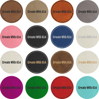 Laserable Leatherette 2.5" Round Patch with Adhesive