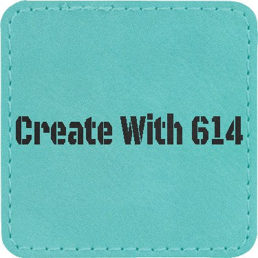 Leatherette Personalized - Square Patches w/adhesive – 525 Laser