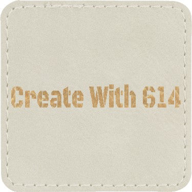 Leatherette Personalized - Square Patches w/adhesive – 525 Laser