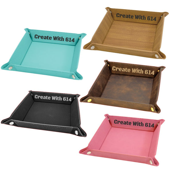 Laserable Leatherette Snap Up Tray 6"x6" | Create With 614