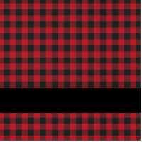 Red Buffalo Plaid Laserable Leatherette Sheet