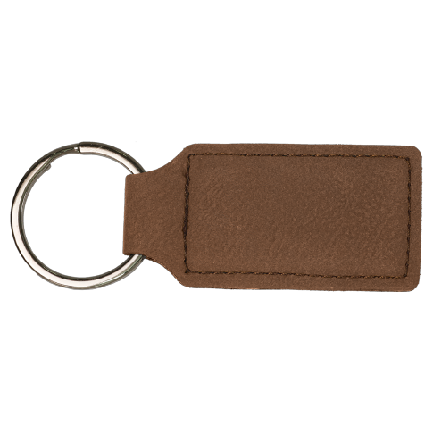 Laser Cut Leather Keychain - Black and Yellow